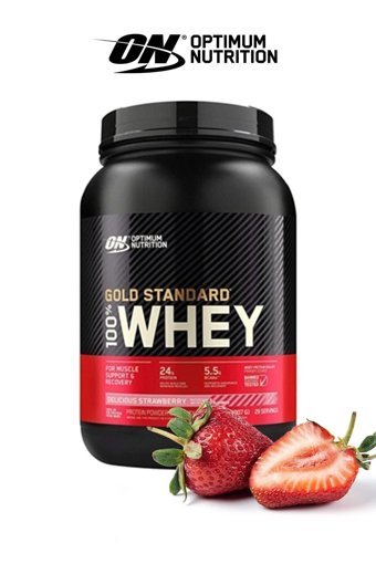 Optimum Nutrition Gold Standard Çilekli Whey Protein Tozu 908 Gr