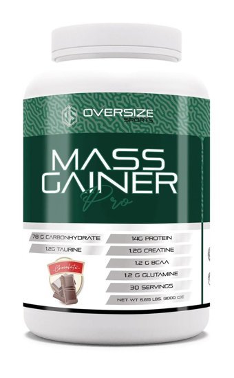 Oversize Sports Pro Çikolata Aromalı 30 Servis Kilo Aldırıcı Karbonhidrat 3000 gr Toz