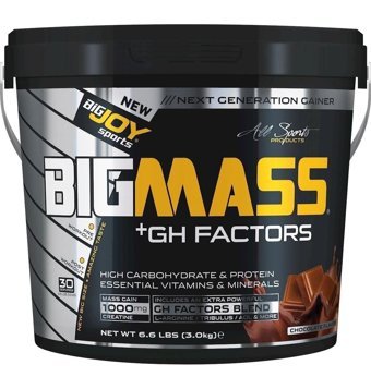 Bigjoy Gh Factors Gainer Çikolata Aromalı 30 Servis Kas Yapıcı Karbonhidrat 3000 kg Toz