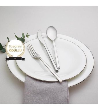 Karaca Kendo Elegance 84 Parça 12 Kişilik Çatal Kaşık Bıçak Takımı Gümüş