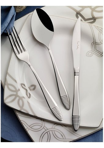 Pierre Cardin Sabre 84 Parça 12 Kişilik Çatal Kaşık Bıçak Takımı Gümüş