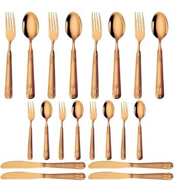 Hallow 20 Parça 4 Kişilik Çatal Kaşık Bıçak Takımı Rose Gold