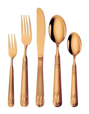 Hallow 20 Parça 4 Kişilik Çatal Kaşık Bıçak Takımı Rose Gold