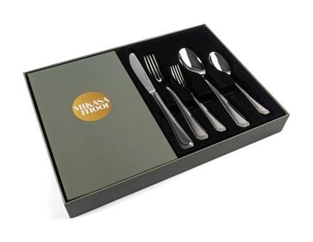 Mikasa Moor Classico 60 Parça 12 Kişilik Çatal Kaşık Bıçak Takımı Altın-Gümüş