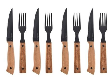 Bambum Pitera 8 Parça 4 Kişilik Çatal Kaşık Bıçak Takımı Bej
