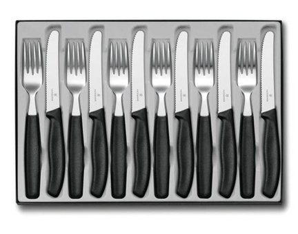 Victorinox 12 Parça 6 Kişilik Çatal Kaşık Bıçak Takımı Gümüş