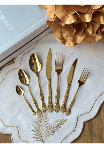 Rossev Breeze 42 Parça 6 Kişilik Çatal Kaşık Bıçak Takımı Çok Renkli