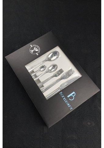 Bonelegant Modern 84 Parça 12 Kişilik Çatal Kaşık Bıçak Takımı Gümüş