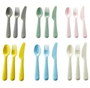 Ikea 18 Parça 6 Kişilik Çatal Kaşık Bıçak Takımı Çok Renkli