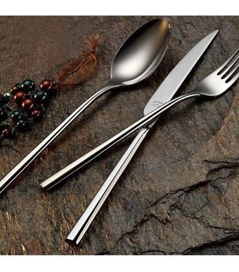 Aryıldız De Luxe 84 Parça 12 Kişilik Çatal Kaşık Bıçak Takımı Gümüş
