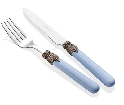 Rivadossi Classic 12 Parça 6 Kişilik Çatal Bıçak Takımı Mavi