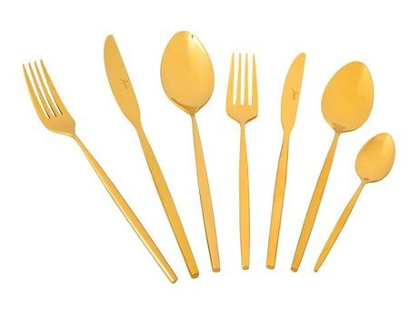 Jumbo İnfinity 84 Parça 12 Kişilik Çatal Kaşık Takımı Gold