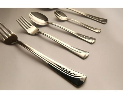 Miraçer Selvi 30 Parça 6 Kişilik Çatal Kaşık Takımı Gümüş