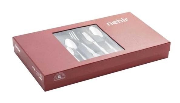 Nehir Lalezar 36 Parça 6 Kişilik Çatal Kaşık Bıçak Takımı Gümüş