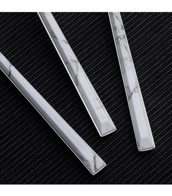 Nehir Flora 36 Parça 6 Kişilik Çatal Kaşık Takımı Gümüş