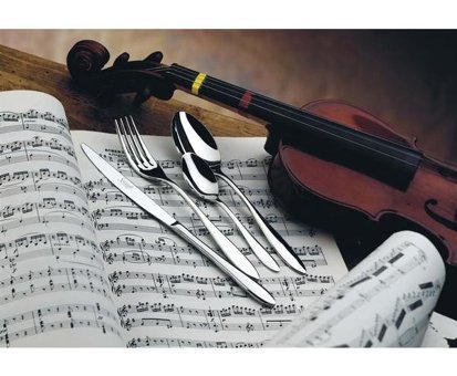 Salvinelli Galileo 87 Parça 12 Kişilik Çatal Bıçak Takımı Gümüş