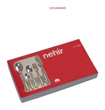 Nehir 30 Parça 6 Kişilik Çatal Kaşık Bıçak Takımı Gümüş