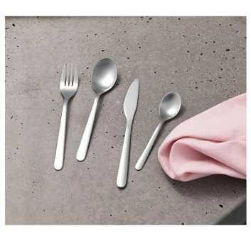 Ikea Förnuft 24 Parça 6 Kişilik Çatal Kaşık Bıçak Takımı Gümüş