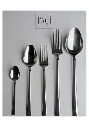Paçi 30 Parça 6 Kişilik Çatal Kaşık Takımı Gümüş