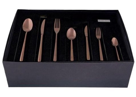 Porland Roxen 84 Parça 12 Kişilik Çatal Kaşık Bıçak Takımı Gümüş