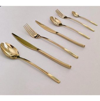 Kb Solingen Dove 84 Parça 12 Kişilik Çatal Kaşık Bıçak Takımı Gold