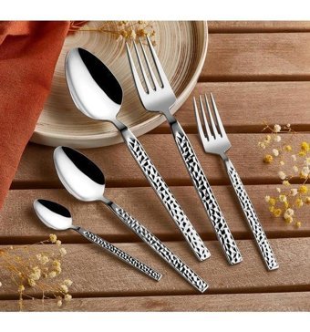 Amboss Crystal 60 Parça 12 Kişilik Çatal Kaşık Takımı Gümüş