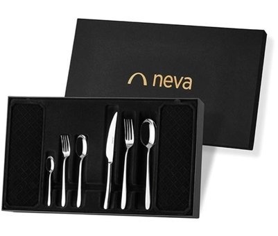 Neva N3148 Denge 72 Parça 12 Kişilik Çatal Kaşık Bıçak Takımı Gümüş