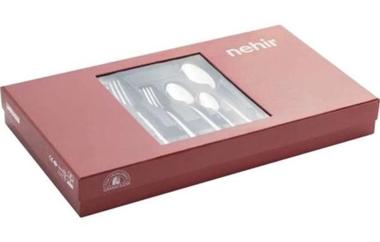 Nehir Saray 30 Parça 6 Kişilik Çatal Kaşık Takımı Gümüş