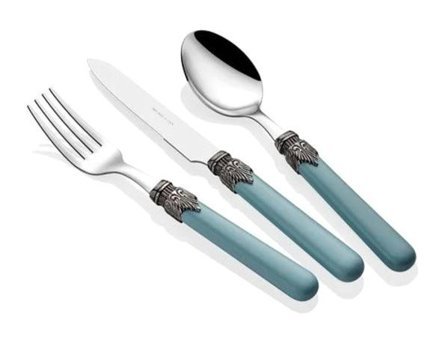Rivadossi Classic 24 Parça 6 Kişilik Çatal Bıçak Takımı Mavi