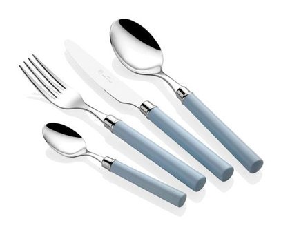 Rivadossi Simple 24 Parça 6 Kişilik Çatal Kaşık Bıçak Takımı Mavi