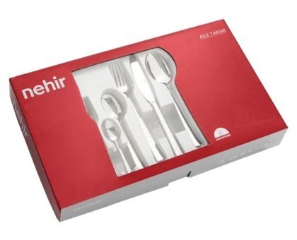 Nehir Fiesta 36 Parça 6 Kişilik Çatal Kaşık Bıçak Takımı Gümüş