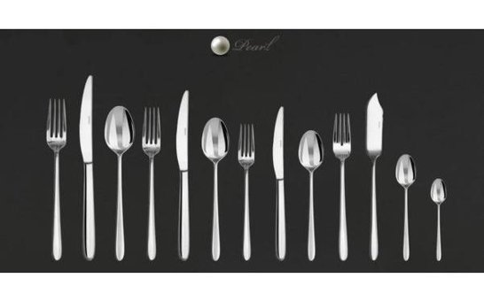 Amboss Pearl 96 Parça 16 Kişilik Çatal Kaşık Bıçak Takımı Gümüş