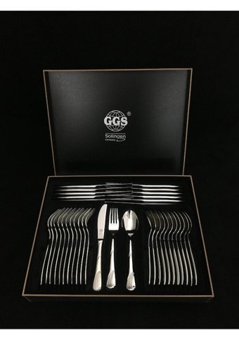 Ggs Solingen Petra Mat 96 Parça 12 Kişilik Çatal Kaşık Bıçak Takımı Füme