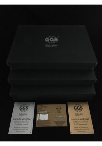 Ggs Solingen Petra Mat 96 Parça 12 Kişilik Çatal Kaşık Bıçak Takımı Füme