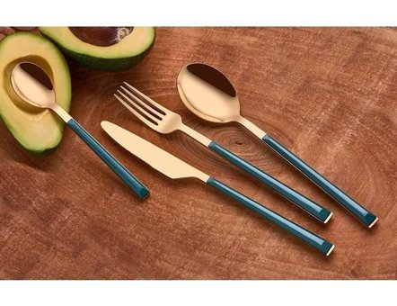 Neva N2727 Sweet 24 Parça 6 Kişilik Çatal Kaşık Bıçak Takımı Yeşil