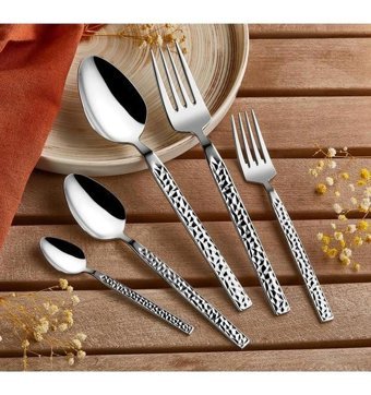 Amboss Crystal 60 Parça 12 Kişilik Çatal Kaşık Bıçak Takımı Çok Renkli