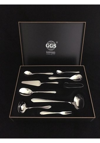 Ggs Solingen Sonja Mat 96 Parça 12 Kişilik Çatal Kaşık Bıçak Takımı Gümüş