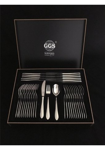 Ggs Solingen Sonja Mat 96 Parça 12 Kişilik Çatal Kaşık Bıçak Takımı Gümüş