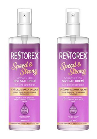 Restorex Speed & Strong Sarmaşık Özlü Tüm Saçlar İçin Unisex Saç Kremi 2x200 ml
