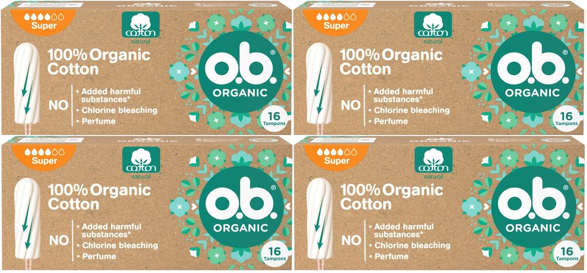 O.B. Organik Süper Tampon 4x16'lı