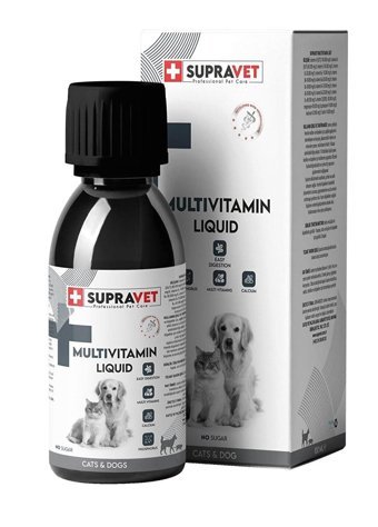 Supravet E Vitamini Multivitamini Bağışıklık Güçlendirici Yetişkin Kedi Vitamini Damla 100 ml