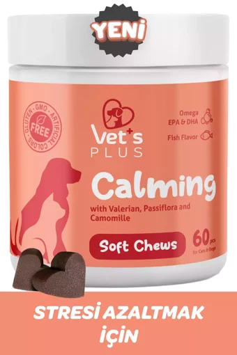 Vet's Plus Calming Sakinleştirici Etki Yetişkin Kedi Vitamini Tablet 60 Adet
