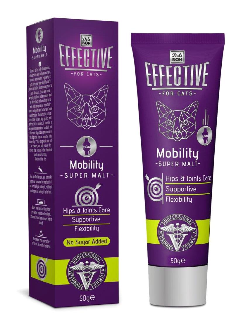 Delibon Effective D Vitamini Eklem Güçlendirici Yavru-Yetişkin Kedi Vitamini Macun 50 gr