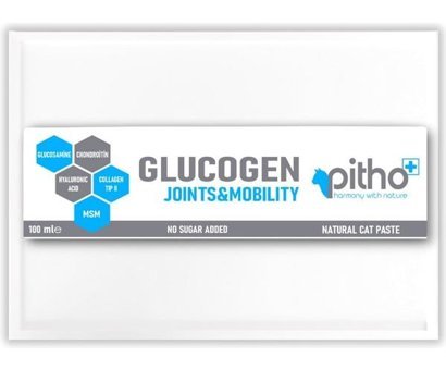 Pitho Glucogen C Vitamini E Vitamini Kıkırdak ve Doku Sağlığı Destekleyici Yetişkin Kedi Vitamini Macun 100 ml