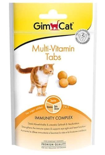 Gimcat E Vitamini Multivitamini Bağışıklık Güçlendirici Yetişkin Kedi Vitamini Tablet 40 gr