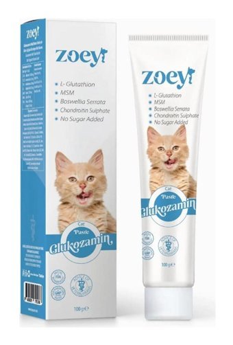 Zoey Glukozamin D Vitamini Eklem Güçlendirici Yetişkin Kedi Vitamini Macun 100 gr