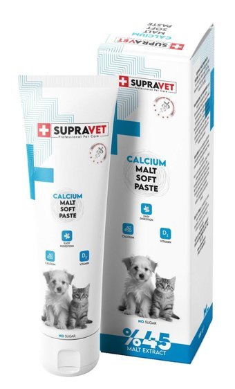 Supravet Calcium D Vitamini Gelişim Destekleyici Yetişkin Kedi Vitamini Macun 100 gr