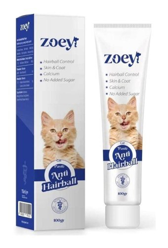 Zoey Anti Hairball B Vitamini Tüy Dökme Yetişkin Kedi Vitamini Macun 100 gr