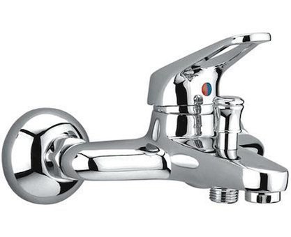 İtimat Zeta Mix Krom Çiftli Aç Kapa Yarı Ankastre Kare Banyo Bataryası Gümüş