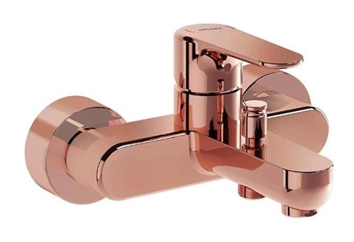 Artema Root Round A4272526 Pirinç Çift Delikli Aç Kapa Yarı Ankastre Banyo Bataryası Bakır